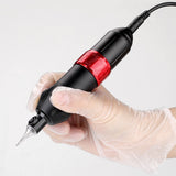 92PCS Upgrade Complete Tattoo Kit rotary tattoo pen 8Inks 40Needle Practice Skin - Low Angle