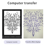 Wireless Tattoo Transfer Printer Portable Machine Clear Transfer Stencil Printer Black - Top-Down View
