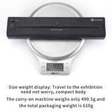 Wireless Tattoo Transfer Printer Portable Machine Clear Transfer Stencil Printer Black - Rear View
