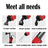 Aquarium Electric Siphon Pump Vacuum Cleaner Fish Tank Clean Water Change Gravel - Front View