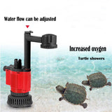 Aquarium Electric Siphon Pump Vacuum Cleaner Fish Tank Clean Water Change Gravel - Rear View