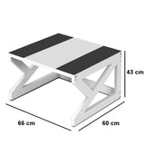 Washing Machine Pedestal Raiser Laundry Dryer Stand Base Holder 120kg Anti Slip - Side View