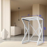Fits all front-loading washers Fixed-height Drying machine stand V4.0 Machine AU - Top-Down View