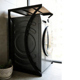 ORIGINAL Dryer Stand Maxi: Portable Dryer Rack Heavy Duty Steel Capacity Black for Washer/Dryer/Mini Fridge - Front View