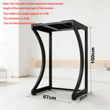 ORIGINAL Dryer Stand Maxi: Portable Dryer Rack Heavy Duty Steel Capacity Black for Washer/Dryer/Mini Fridge - Top-Down View