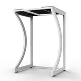 ORIGINAL Dryer Stand Maxi: Adjustable Front Load Washer Machine Dryer Shelf - Rear View