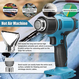 2000W Electric Hot Air Heat Gun with Nozzles Cordless Handheld For Makita 18V AU - 45-Degree Angle