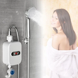 Mini Electric Instant Tankless Hot Water Heater Under Sink Shower Water System - Top-Down View