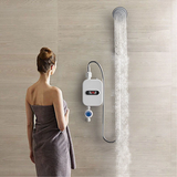 Mini Electric Instant Tankless Hot Water Heater Under Sink Shower Water System - Rear View