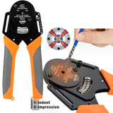 DT16 Crimper 4 Way Indent,8 Impression iCrimp Closed Barrel Type Deutsch Crimper - Front View