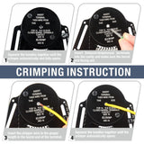 DT16 Crimper 4 Way Indent,8 Impression iCrimp Closed Barrel Type Deutsch Crimper - Top-Down View