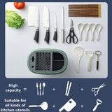 Knife Holder Multifunctional Household Drainage Knife Storage Rack Table Rack - Front View