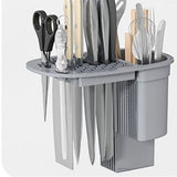 Knife Holder Multifunctional Household Drainage Knife Storage Rack Table Rack - 45-Degree Angle
