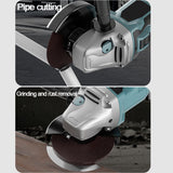 125mm Brushless Angle Grinder Cutting Machine Polisher For Makita 18V Battery - 45-Degree Angle