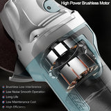 125mm Brushless Angle Grinder Cutting Machine Polisher For Makita 18V Battery - Close-Up Angle