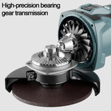 Brushless Cordless Angle Grinder With 2x Li-ion Battery Charger 125mm Combo Kit - Close-Up Angle