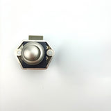 5PCS Push Button Drawer Cupboard Door Catch Lock Caravan Van Cabinet Latch Knob - Top-Down View