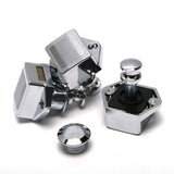 10PCS Push Button Drawer Cupboard Door Catch Lock Caravan Van Cabinet Latch Knob - Low Angle