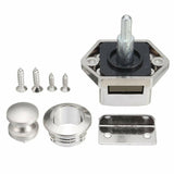 10PCS Push Button Drawer Cupboard Door Catch Lock Caravan Van Cabinet Latch Knob - Extra Image
