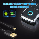 Smart Door Lock For Glass Door Fingerprint Lock Password APP Card for Frameless - Side View
