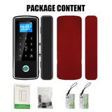 Smart Door Lock For Glass Door Fingerprint Lock Password APP Card for Frameless - Close-Up Angle