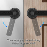 Smart Fingerprint Door Lock Electronic Handle Digital Password Bluetooth Key APP - Side View
