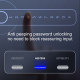 Smart Fingerprint Door Lock Electronic Handle Digital Password Bluetooth Key APP - Low Angle