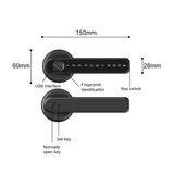 Smart Fingerprint Door Lock Electronic Handle Digital Password Bluetooth Key APP - Extra Image
