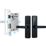 Digital Smart Door Lock Fingerprint APP Key Card Password Electronic Home Lock - Extra Image