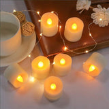 24PCS Flameless LED Tea Light Tealight Candle Wedding Decoration - 45-Degree Angle