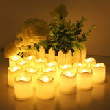 24PCS Flameless LED Tea Light Tealight Candle Wedding Decoration - Rear View