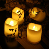 48PCS Flameless LED Tea Light Tealight Candle Wedding Decoration - Top-Down View