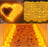 48PCS Flameless LED Tea Light Tealight Candle Wedding Decoration - Low Angle