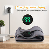 Electric Dual Infrared Light Heat Back Massager Waist Brace Lumbar Support Belt - 45-Degree Angle