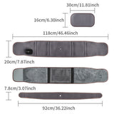 Electric Dual Infrared Light Heat Back Massager Waist Brace Lumbar Support Belt - Low Angle