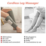 Leg Massager Heated Air Compression Foot Massage Calf Circulation Muscles Relax - Top-Down View