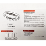 24 Heads Fascia Massage Gun Muscle Relax for Legs,Back,Waist,Hips Massage AU - Low Angle
