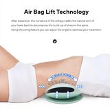 AirBag Heated Lumbar Traction Lower Back Massager & Stretcher EMS Therapy Remote - Side View