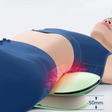 AirBag Heated Lumbar Traction Lower Back Massager & Stretcher EMS Therapy Remote - Low Angle
