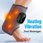 GRAY Cordless Ankle Heating Pad, Foot and Ankle Massager with Heat Foot Renew Triple