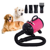 2800W Dog Dryer High Velocity Pet Dog Pet Blow Dryer Adjustable Speed 4 Nozzles - Front View