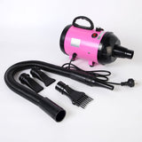 2800W Dog Dryer High Velocity Pet Dog Pet Blow Dryer Adjustable Speed 4 Nozzles - Top-Down View