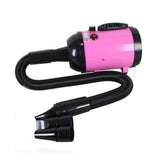 2800W Dog Dryer High Velocity Pet Dog Pet Blow Dryer Adjustable Speed 4 Nozzles - Rear View