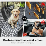 Pet Car Dog Seat Cover Hammock Non-Slip Waterproof Backseat Dirty Protector Mat - Front View