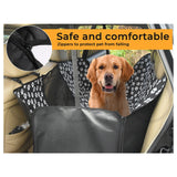 Pet Car Dog Seat Cover Hammock Non-Slip Waterproof Backseat Dirty Protector Mat - Side View