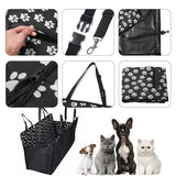 Pet Car Dog Seat Cover Hammock Non-Slip Waterproof Backseat Dirty Protector Mat - Low Angle