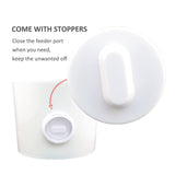 6 Port Chicken Feeder Poultry Feeder DIY Port PVC Gravity Fed Chicken Feeder - Top-Down View