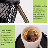 100W Reptile Ceramic Heat Lamp anti-hot Cage Light Holder Switch Chicken Brooder - Top-Down View
