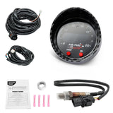52mm AFR O2 UEGO Wideband Air Fuel Ratio Gauge Kit 30-0300 LSU 4.9 Probe Sensor - Front View