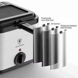 Electric Deep Fryer 2.5L French Frie Machine Oil Hot Pot Fried Chicken Grill - Close-Up Angle